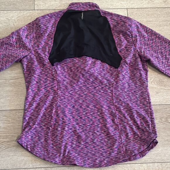 Zero Restriction 1/4 Zip Golf Sweater Womens XL Purple Lightweight Pebble Beach - Picture 8 of 9